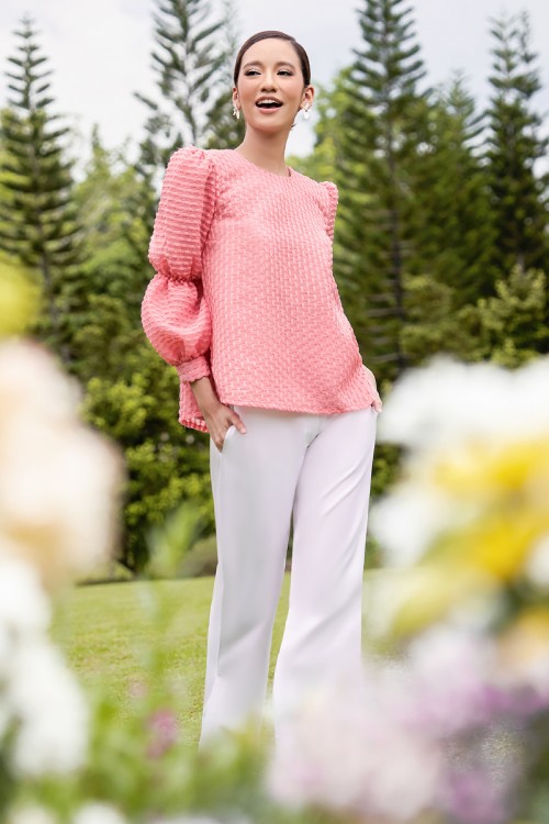 AESTRAL BLOUSE IN WATERMELON PINK