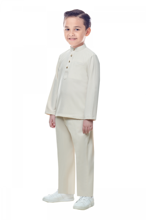 BAJU MELAYU KIDS (MATEEN) IN LIGHT NUDE