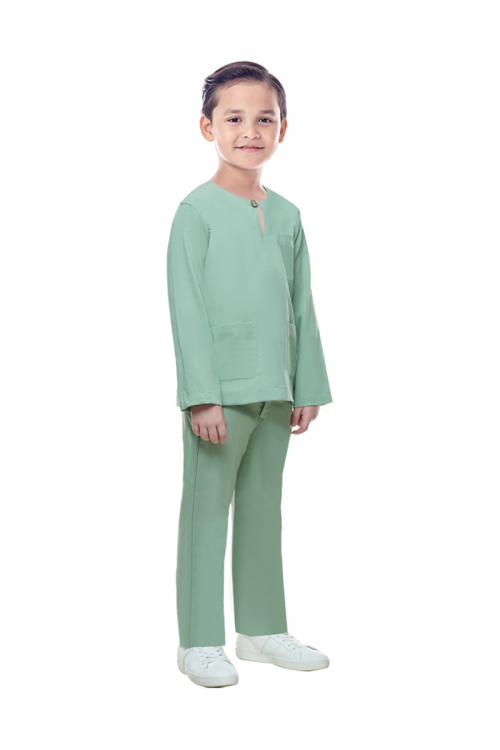 BAJU MELAYU KIDS (ISKANDAR) IN GREEN