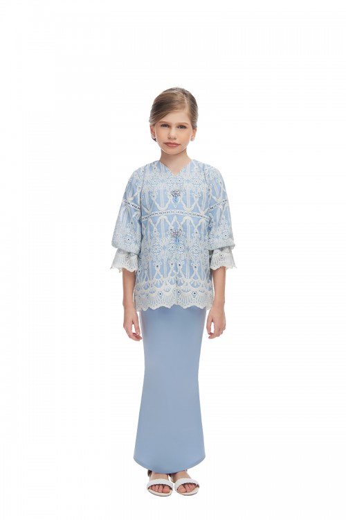 BERNESSA MINI KURUNG KIDS IN BLUE