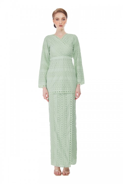 MADONNA MINI KURUNG IN LIME GREEN