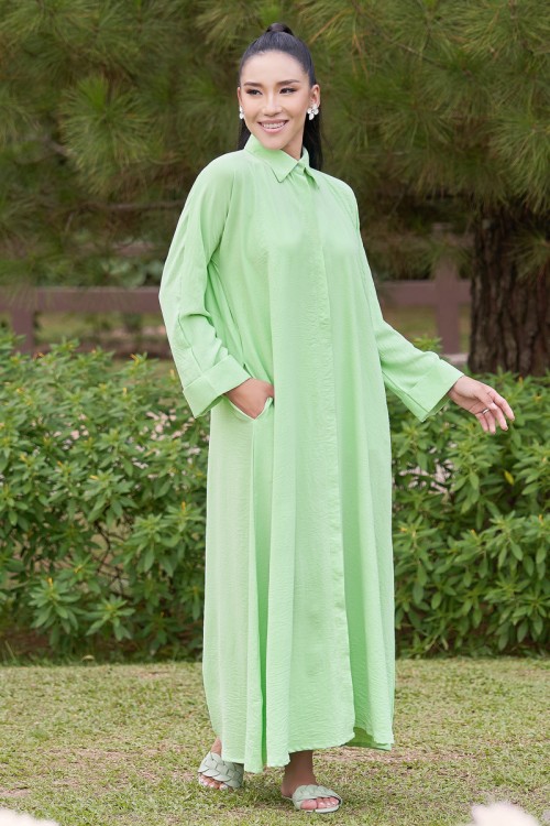 ESTELLE DRESS IN LIGHT GREEN