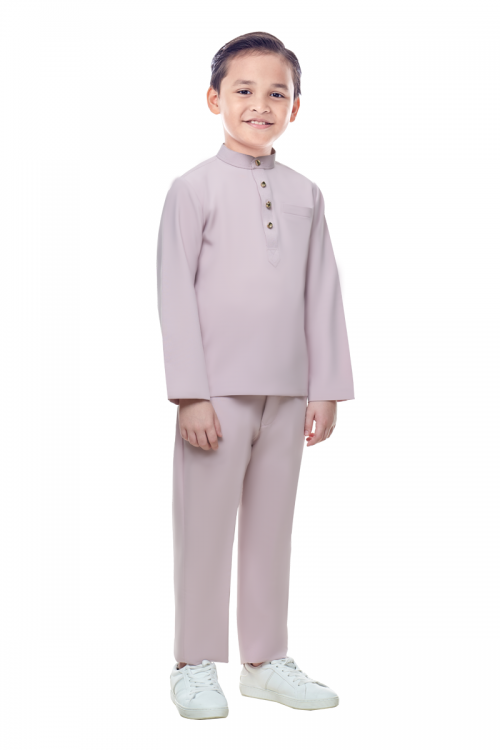 BAJU MELAYU KIDS (MATEEN) IN DUSTY PINK