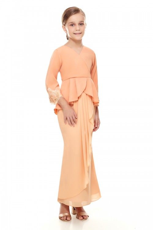 ROSSIE KURUNG KIDS IN ORANGE