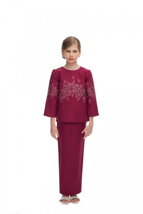ARIESYA KURUNG KIDS MAROON