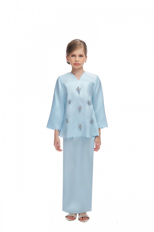 OPHELIA MINI KURUNG KIDS IN BLUE