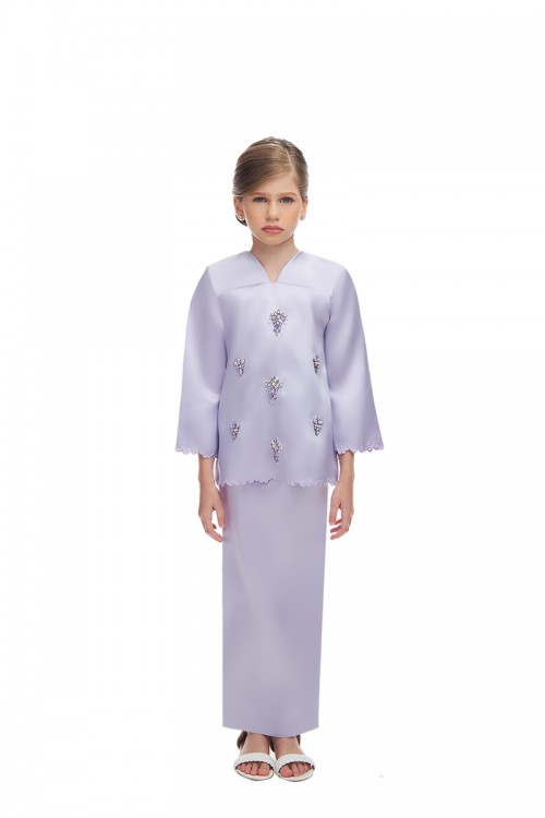 OPHELIA MINI KURUNG KIDS IN PURPLE