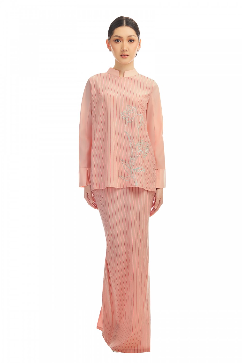 CELESTE KURUNG IN CHINTZ ROSE