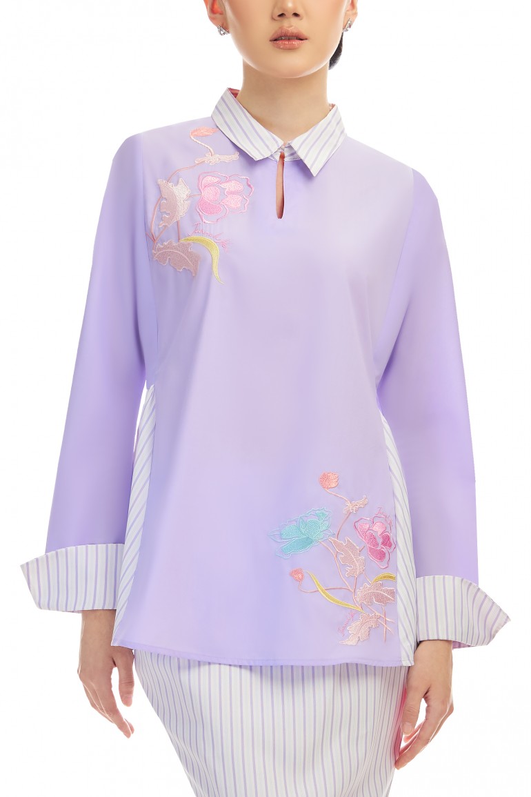 MAYA KURUNG IN PASTEL LILAC
