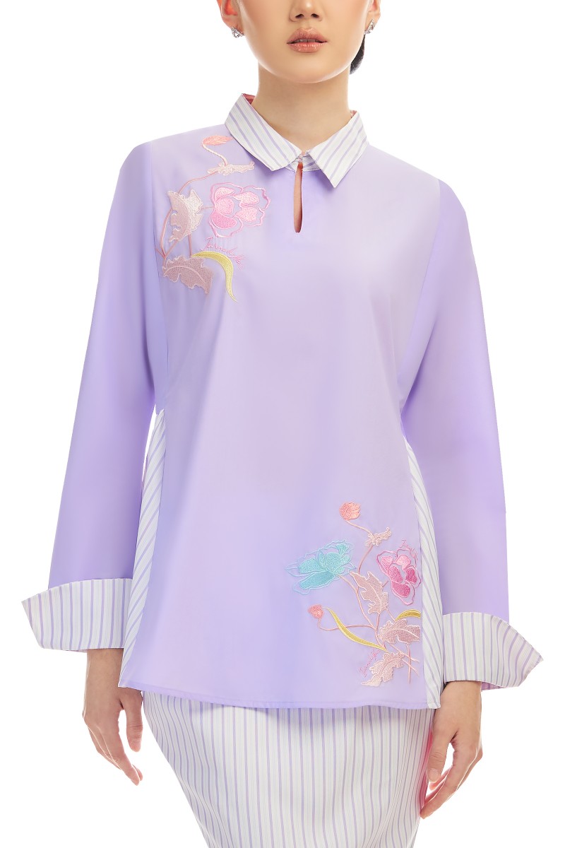 MAYA KURUNG IN PASTEL LILAC