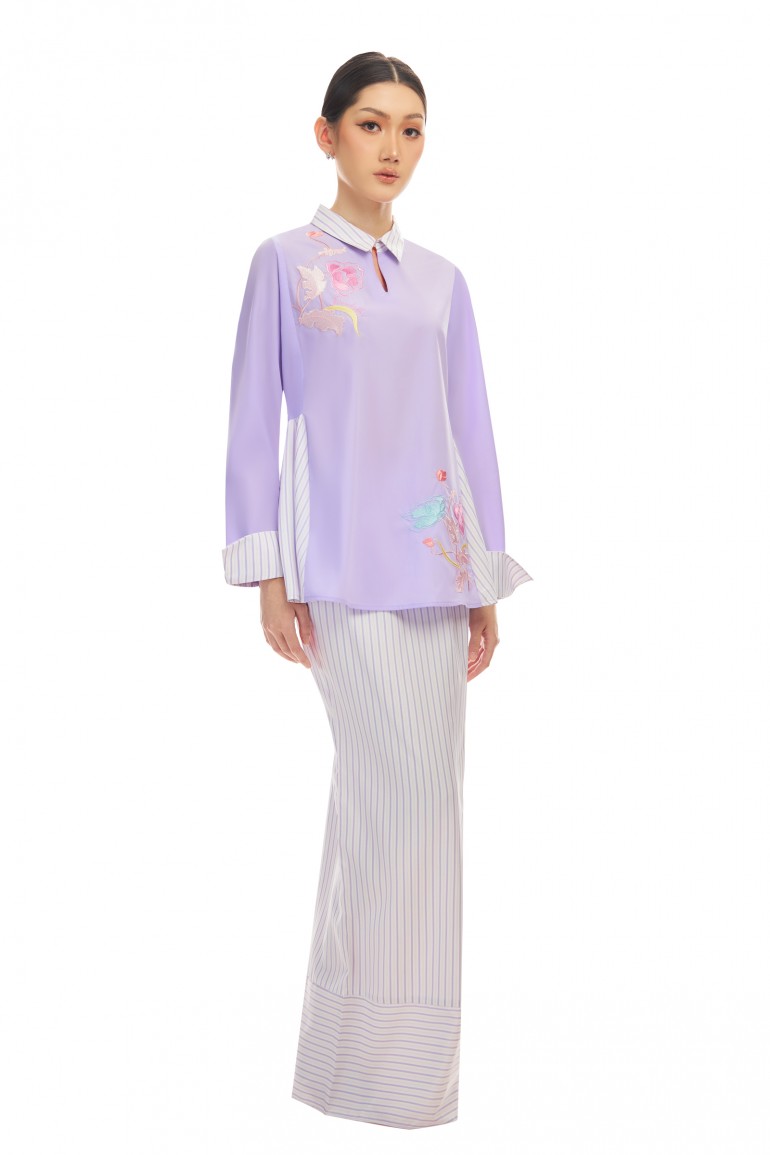 MAYA KURUNG IN PASTEL LILAC