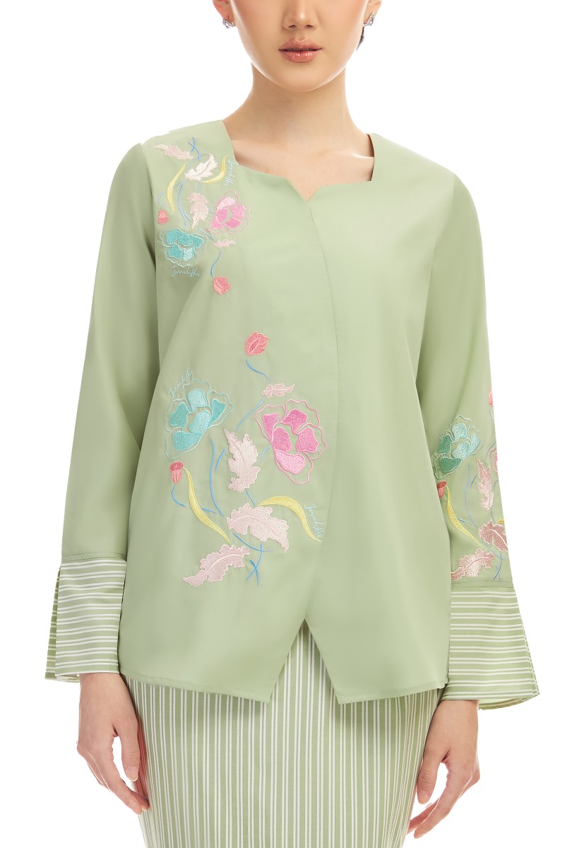 VERENA KURUNG IN SMOKE GREEN