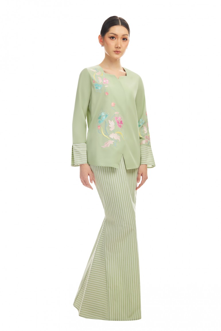 VERENA KURUNG IN SMOKE GREEN