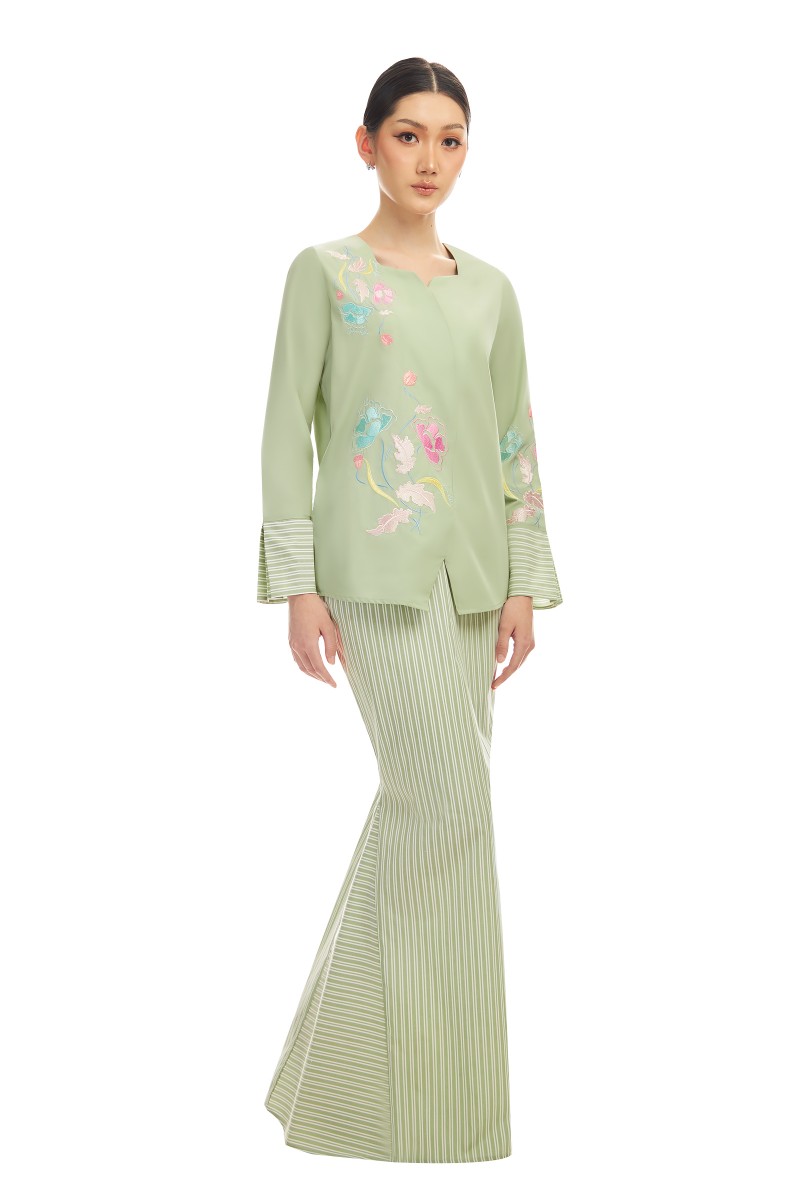 VERENA KURUNG IN SMOKE GREEN