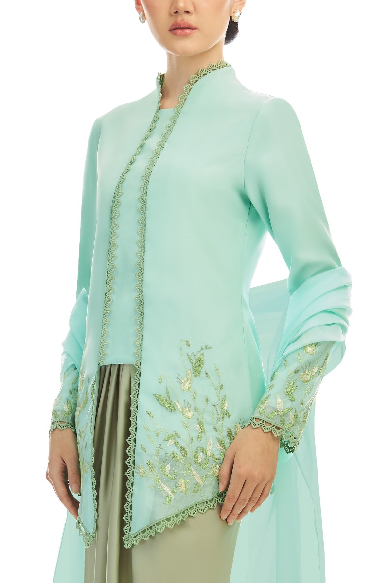 ELVINA KURUNG IN IVORY GREEN