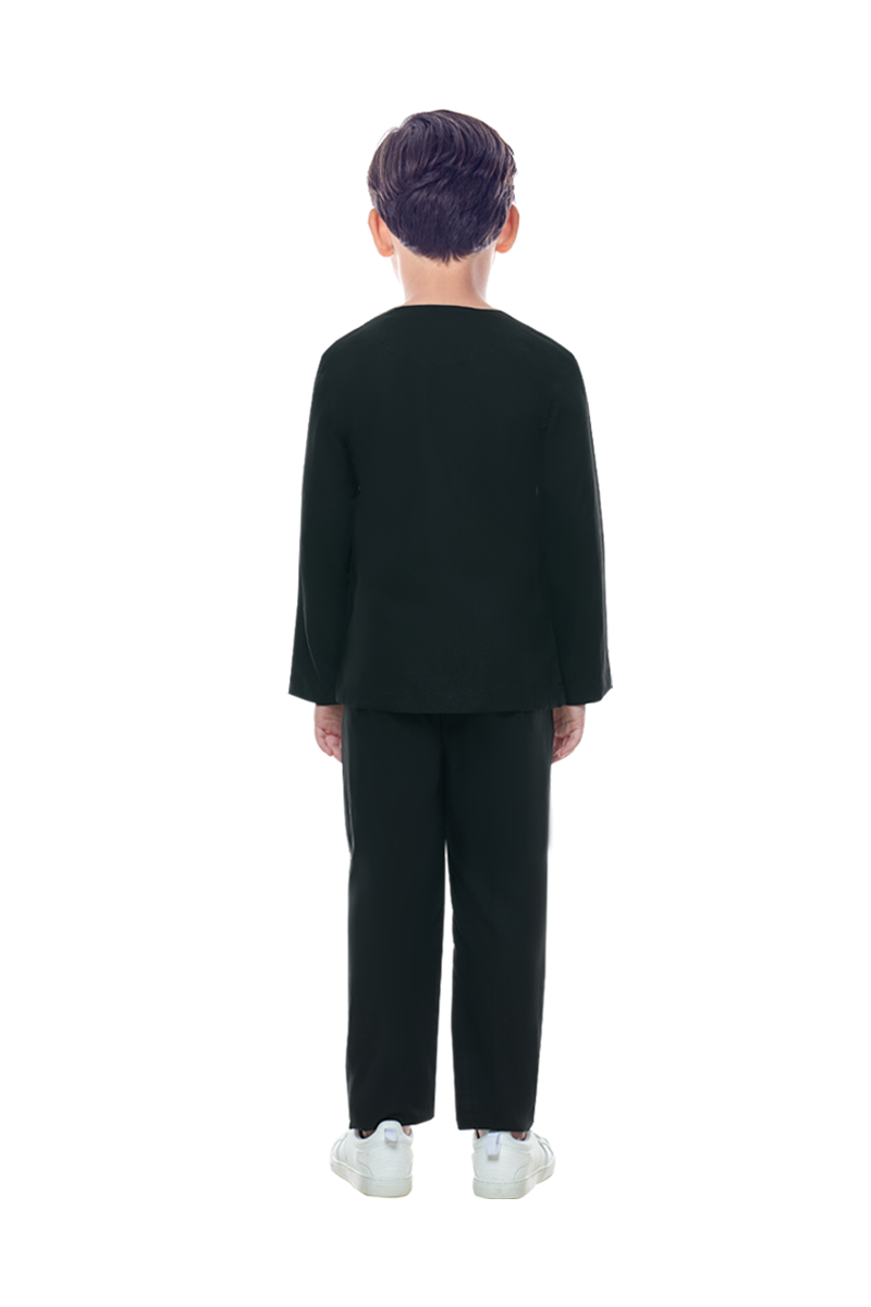 BAJU MELAYU KIDS (ISKANDAR) IN BLACK