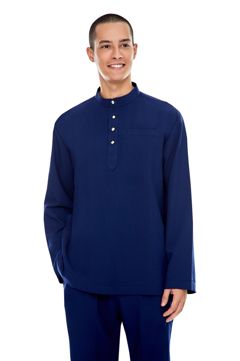 BAJU MELAYU (MATEEN) IN NAVY BLUE