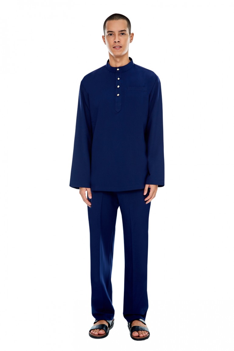BAJU MELAYU (MATEEN) IN NAVY BLUE