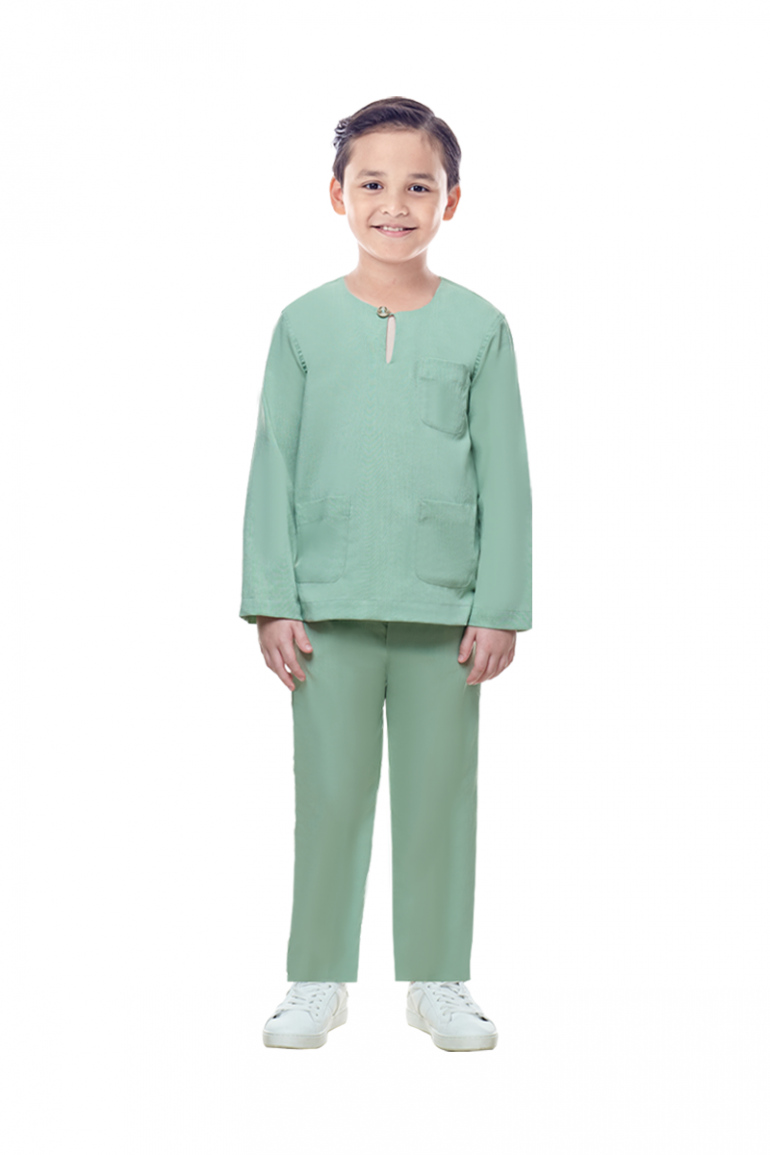 BAJU MELAYU KIDS (ISKANDAR) IN GREEN