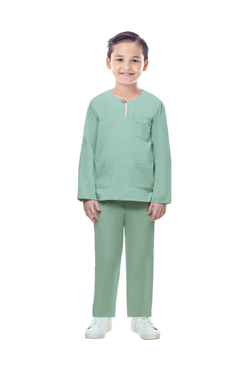 BAJU MELAYU KIDS (ISKANDAR) IN GREEN