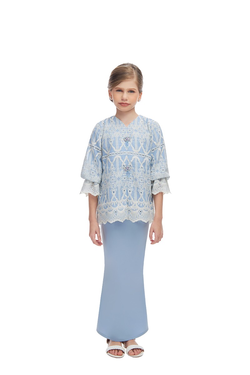 BERNESSA MINI KURUNG KIDS IN BLUE
