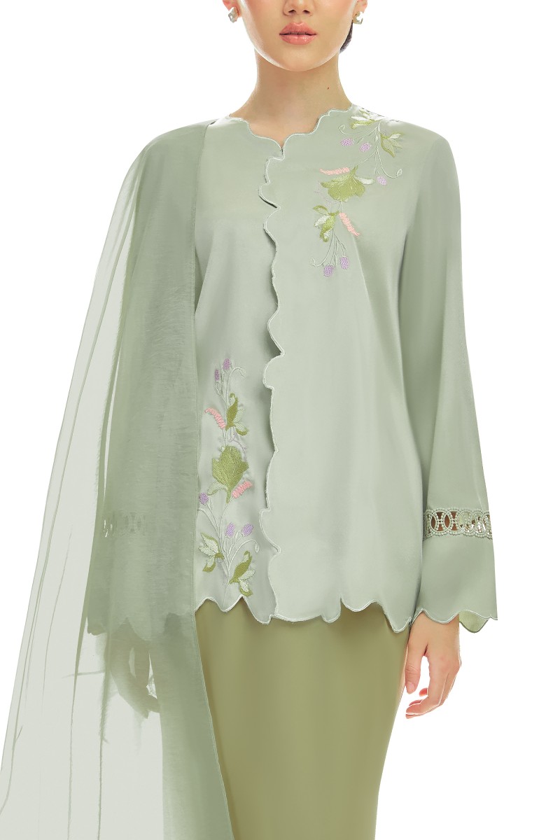HALLIE KURUNG IN WHIRLYBIRD GREEN