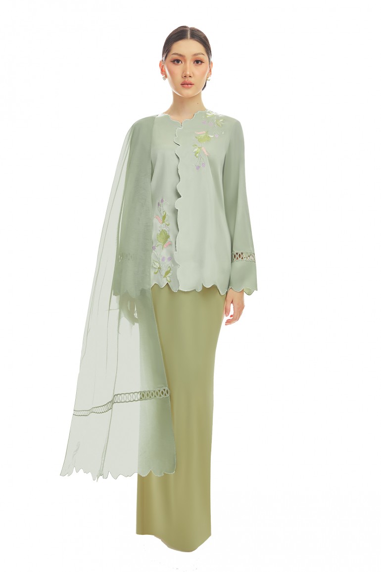 HALLIE KURUNG IN WHIRLYBIRD GREEN