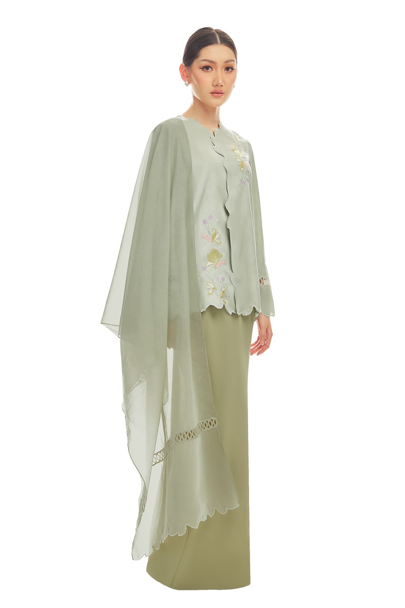 HALLIE KURUNG IN WHIRLYBIRD GREEN