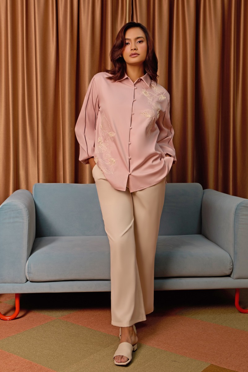 NATALY BLOUSE IN DUSTY PINK