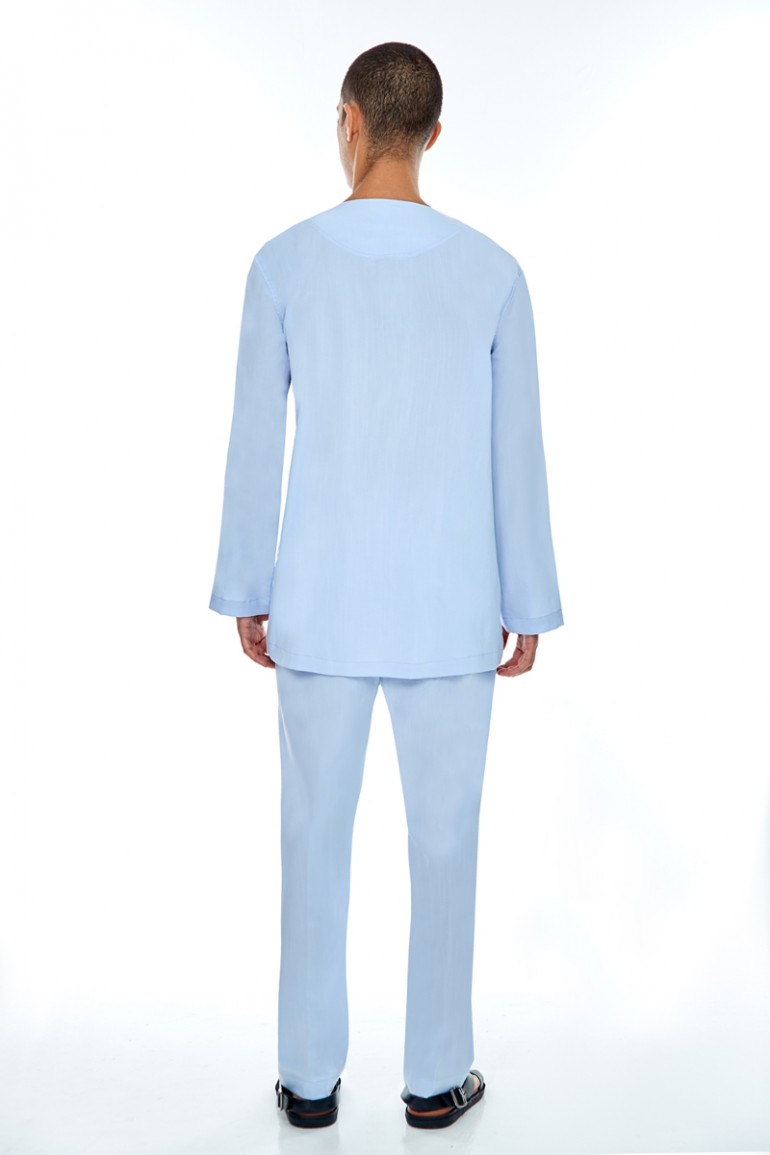 BAJU MELAYU (ISKANDAR) IN SKY BLUE