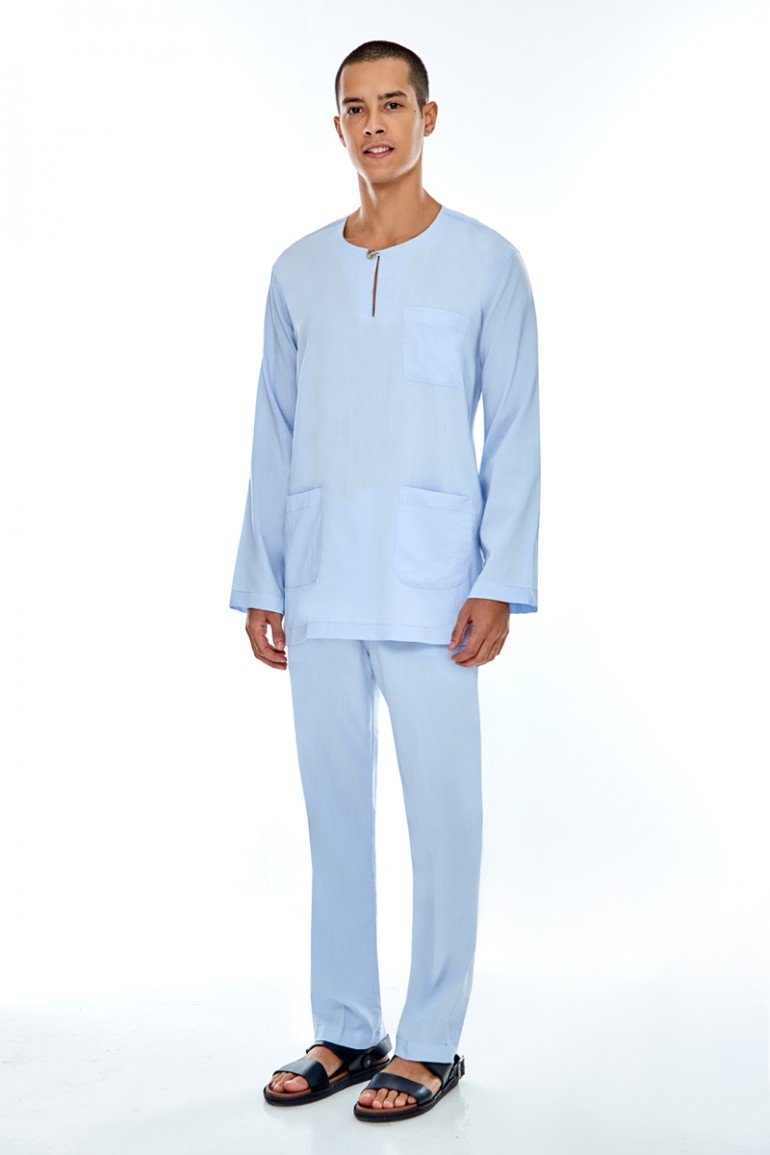 BAJU MELAYU (ISKANDAR) IN SKY BLUE