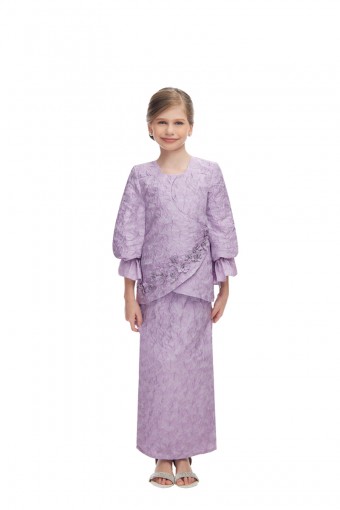 FLOSSIE MINI KURUNG KIDS IN PURPLE