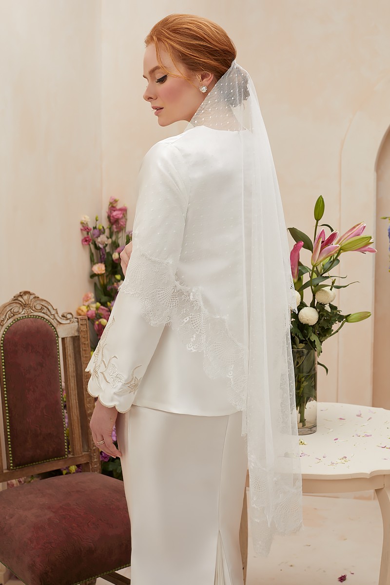 MARIAN VEIL IN OFF WHITE